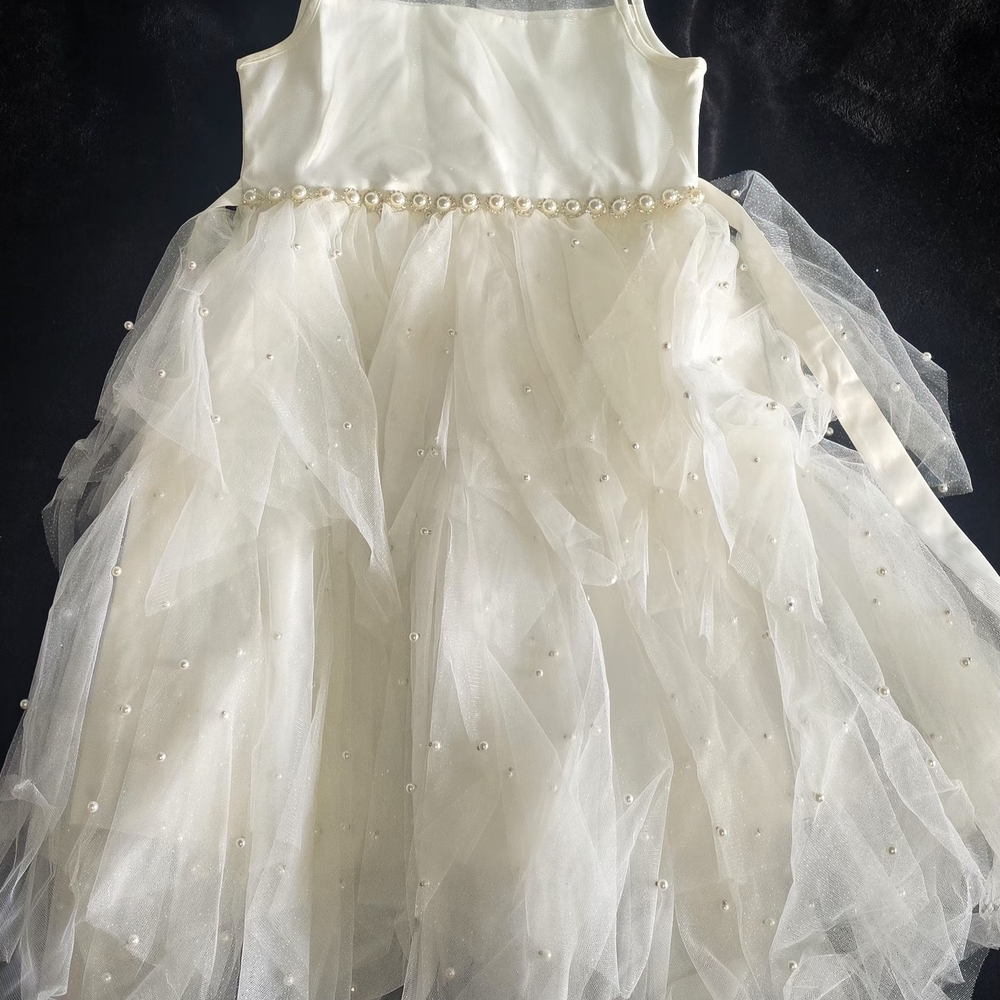 American Princess Satin White Dress